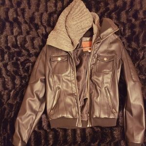 new black leather jacket